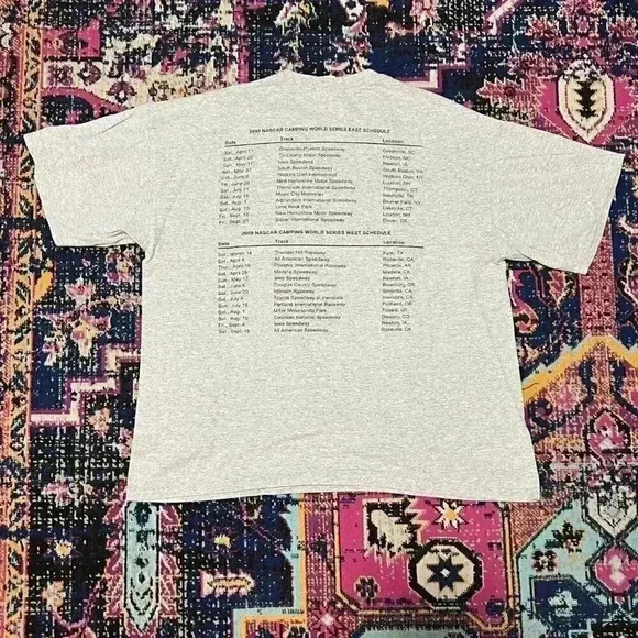 Nascar Camping World Series 2009 T‎ Shirt Size X-Large - Picture 2 of 2